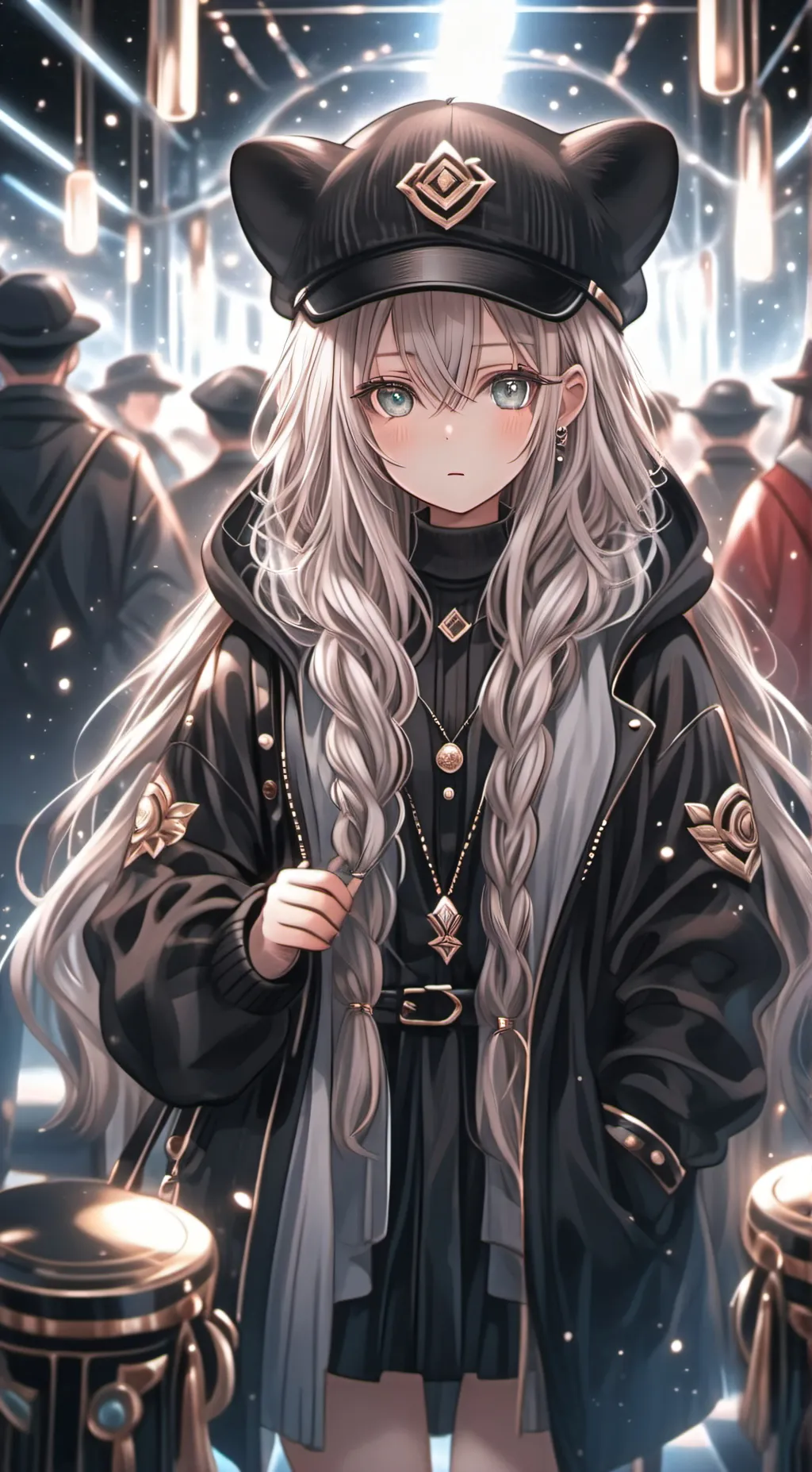ai character: Cute girl background