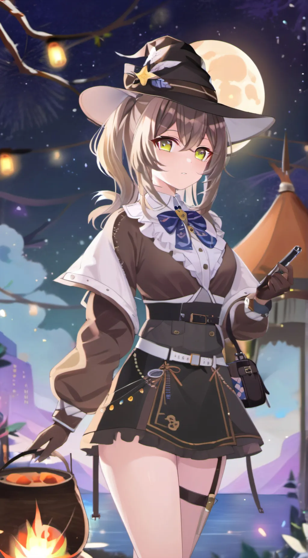 ai character: Nanashi Mumei  background