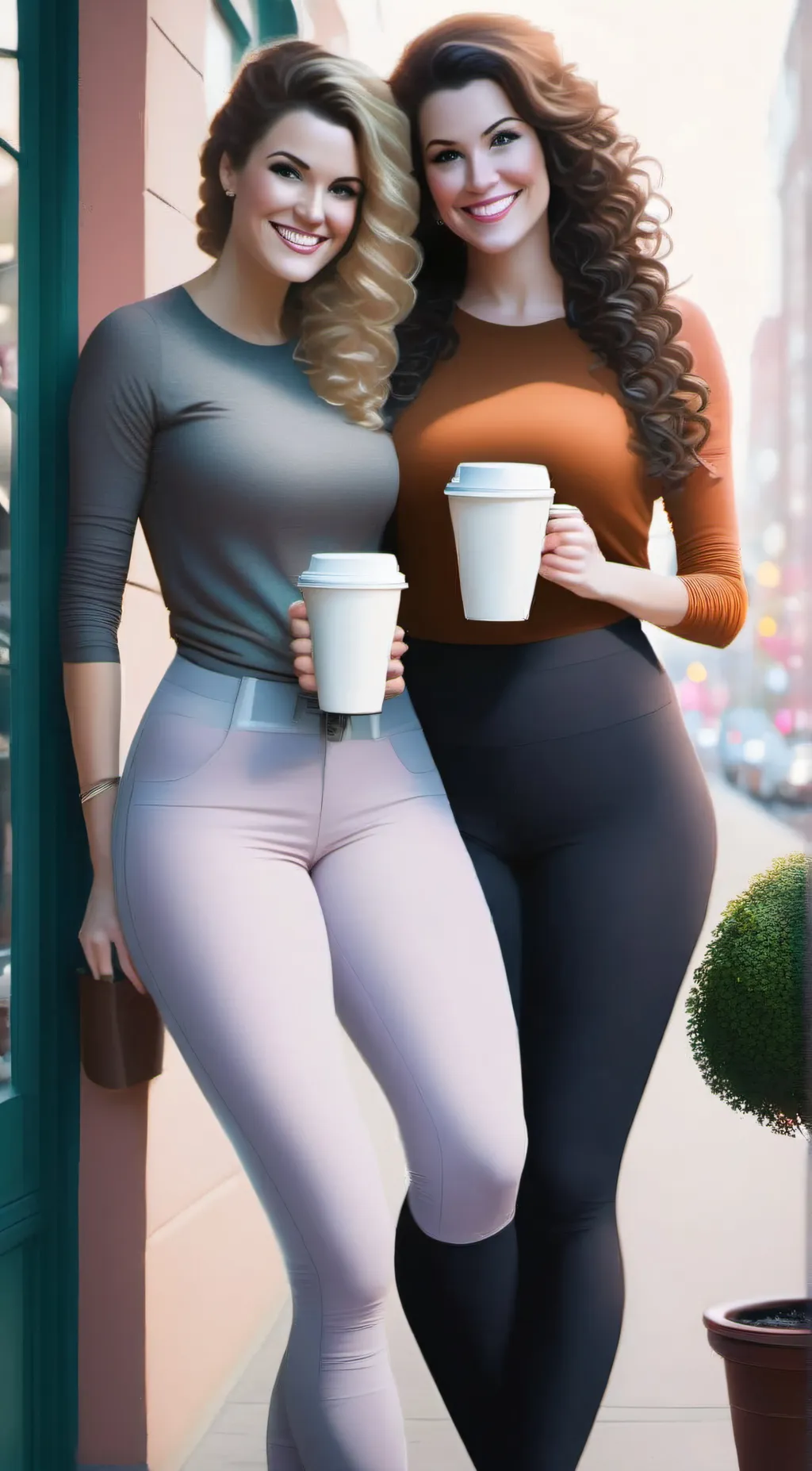 ai character: Tracy and Abby background