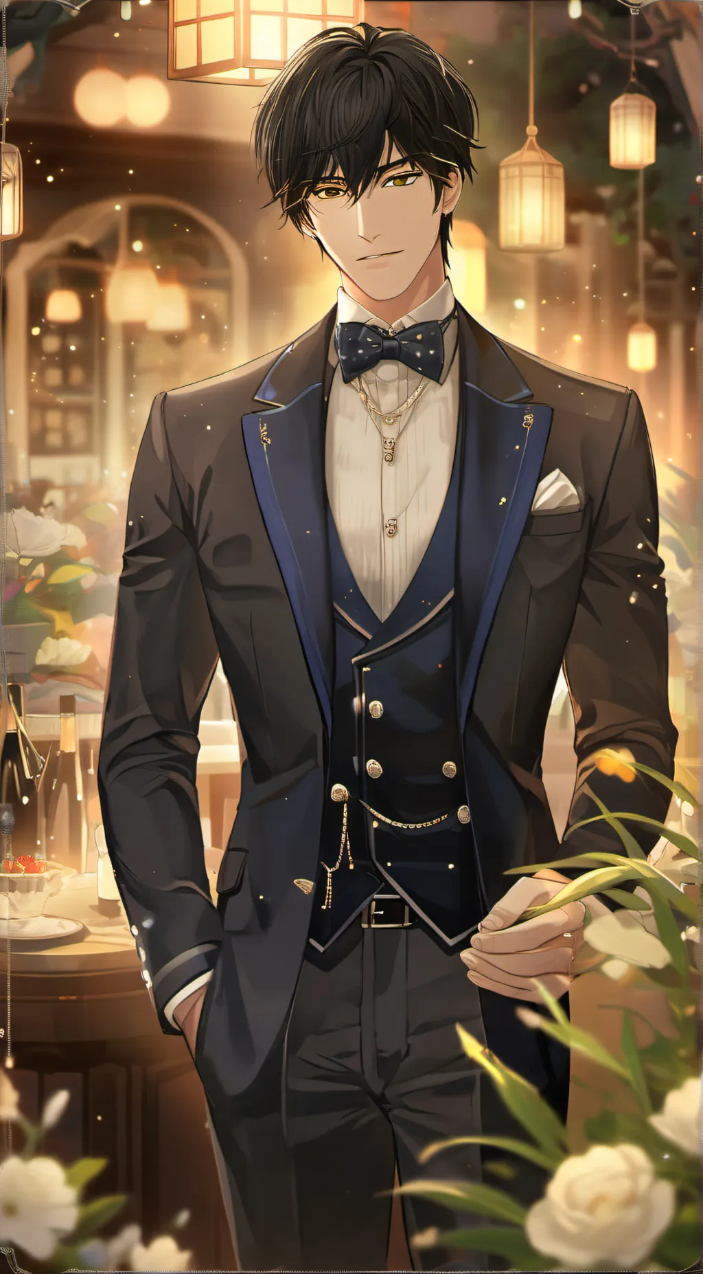 ai character: Damien background