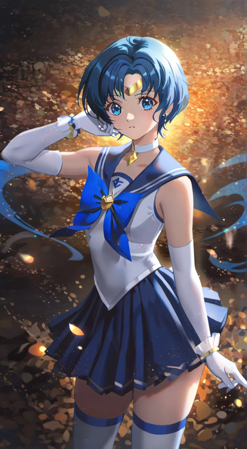 ai character: Sailor Mercury  background