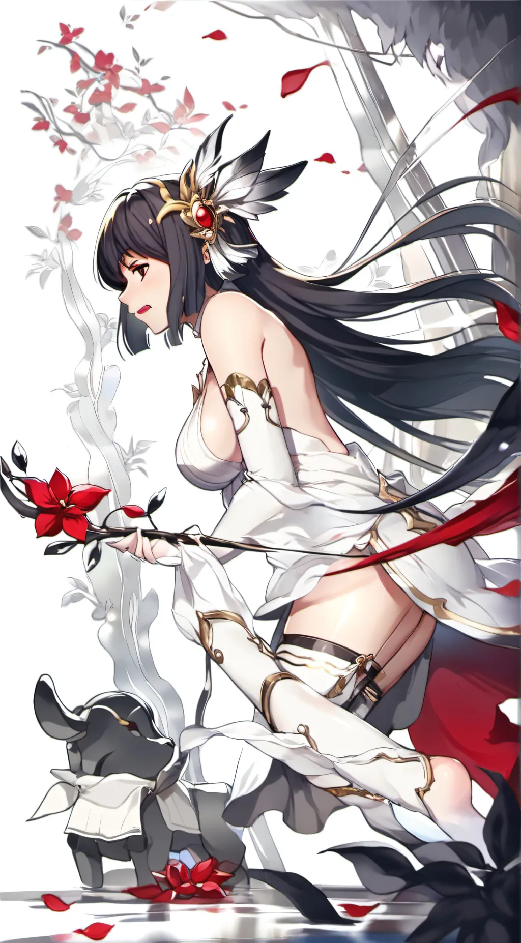 ai character: Anime Waifu background