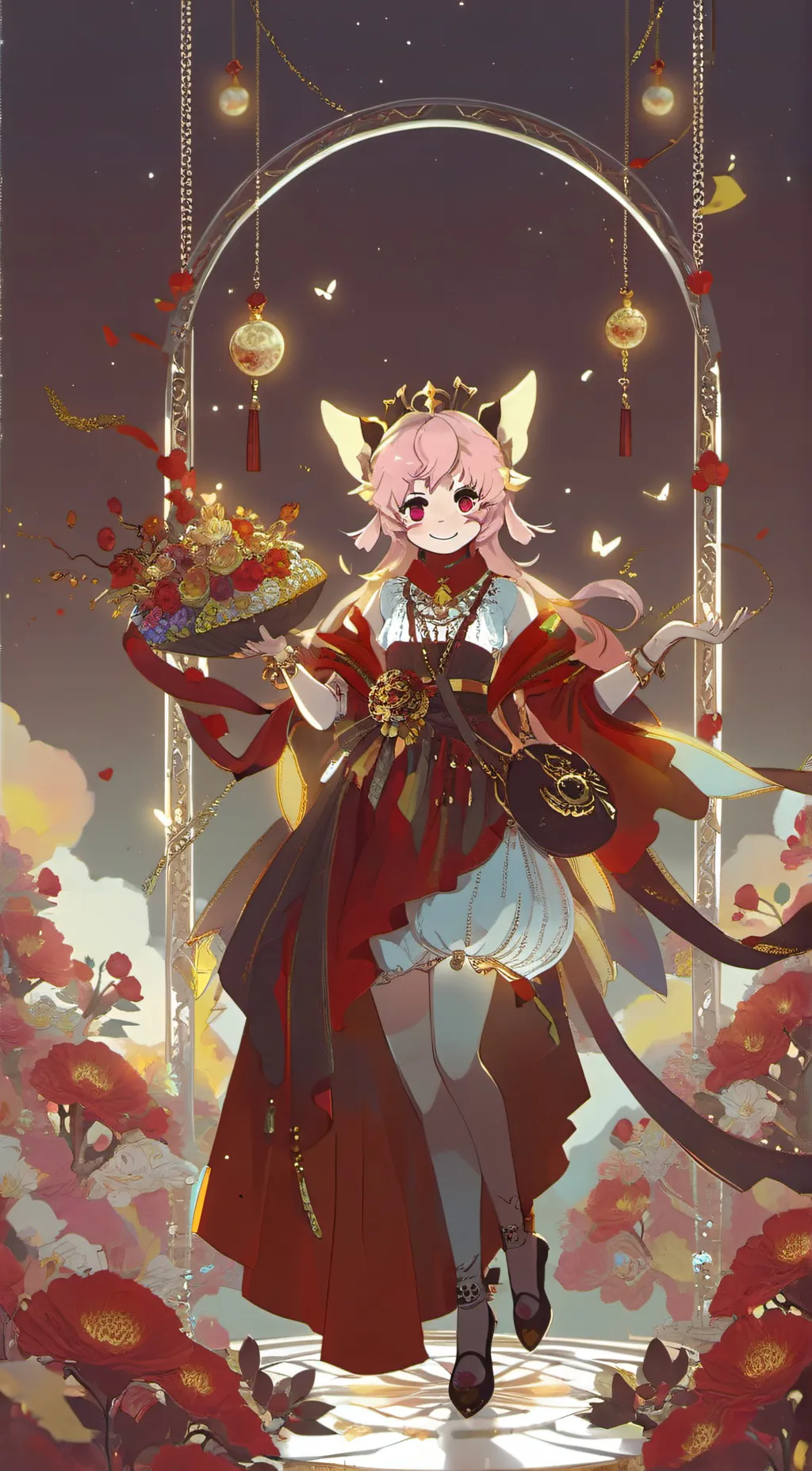 ai character: Mina ashido background