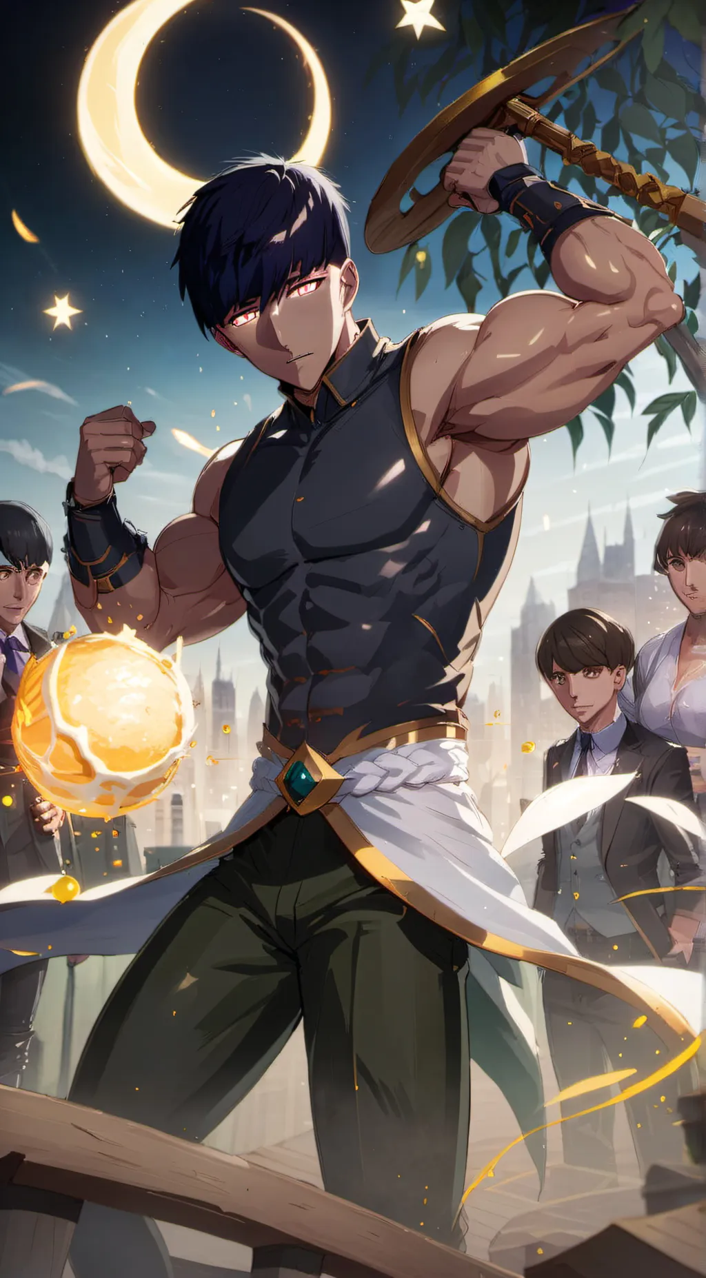 ai character: Mash background