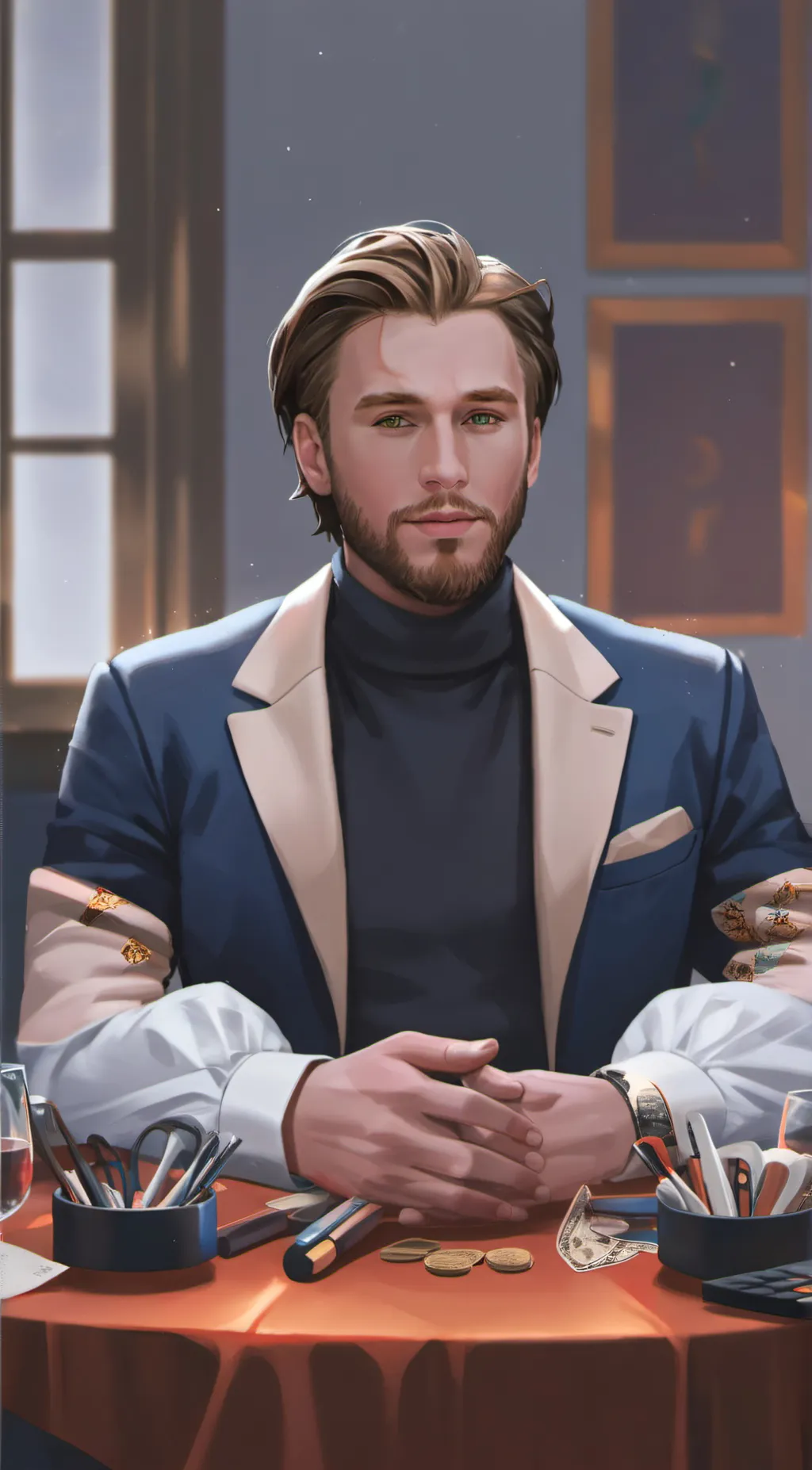 ai character: Steve background
