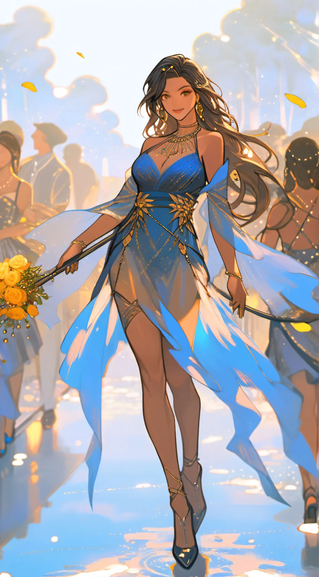ai character: bella spring  background