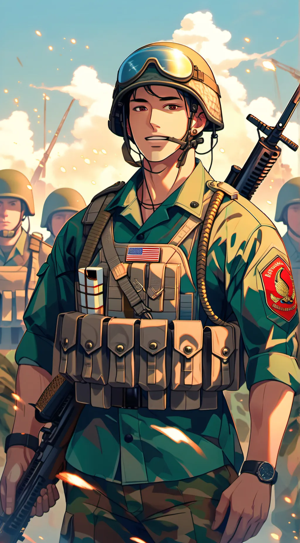 ai character: Cpl. Avalnso Alfon background