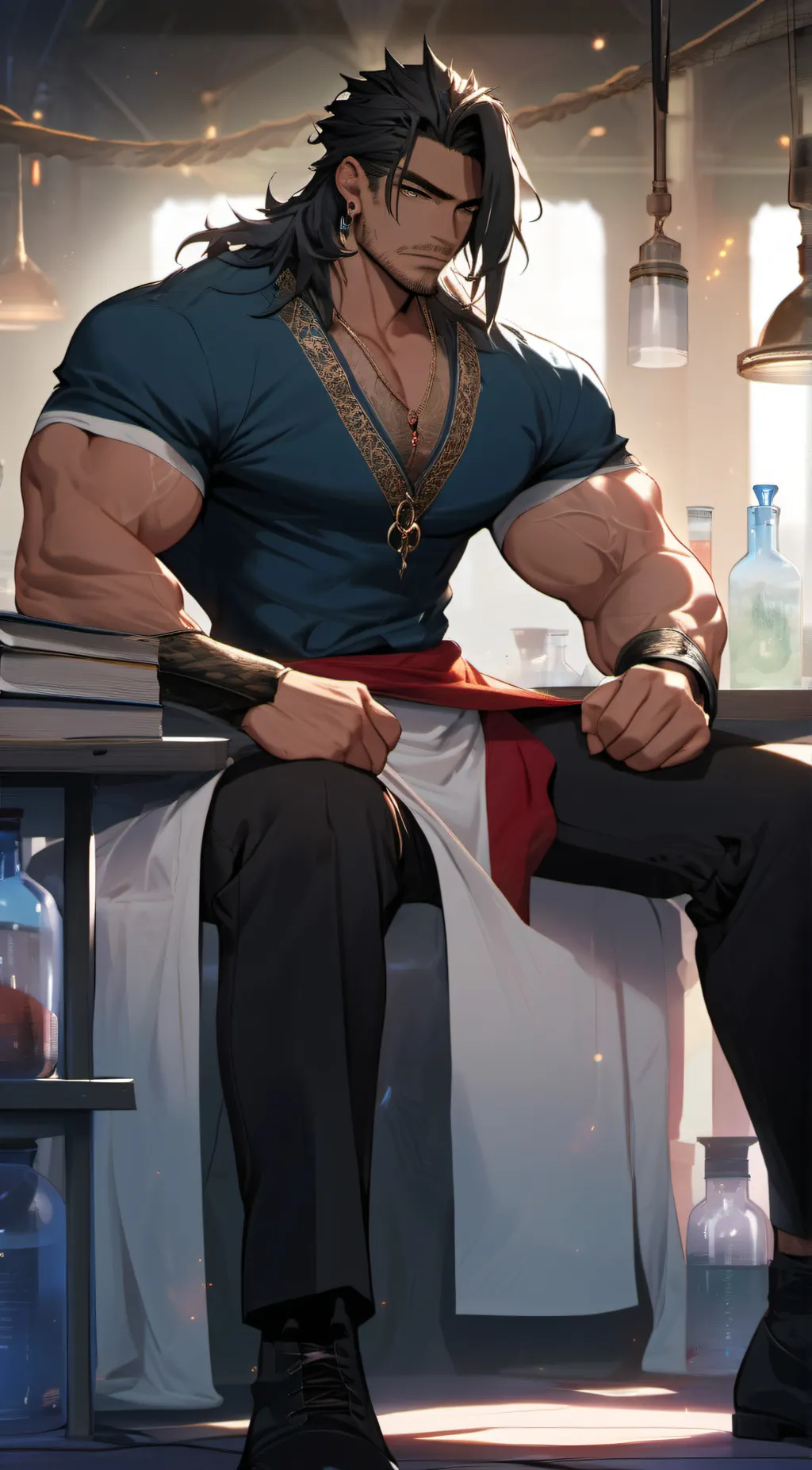ai character: Amon background