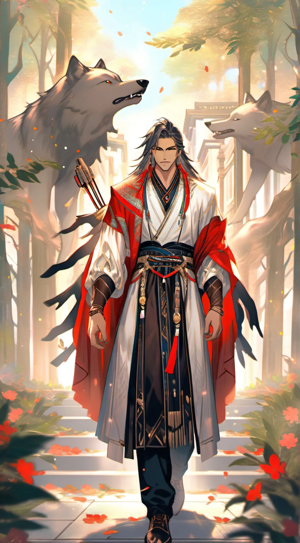 ai character: Justin  background