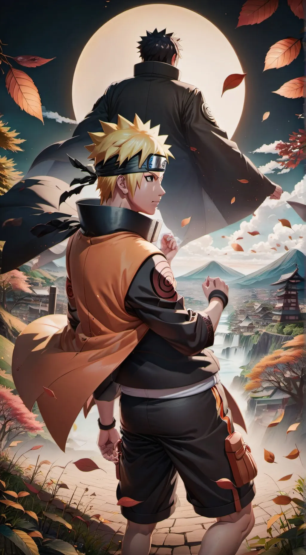 ai character: Naruto Into Da Pas background