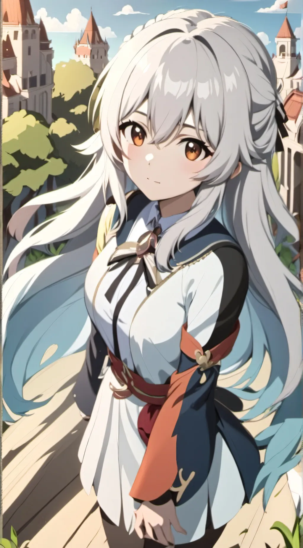 ai character: Sakura  background