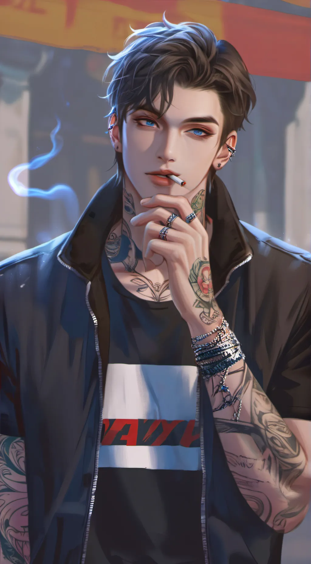 ai character: Isaiah Evin  background