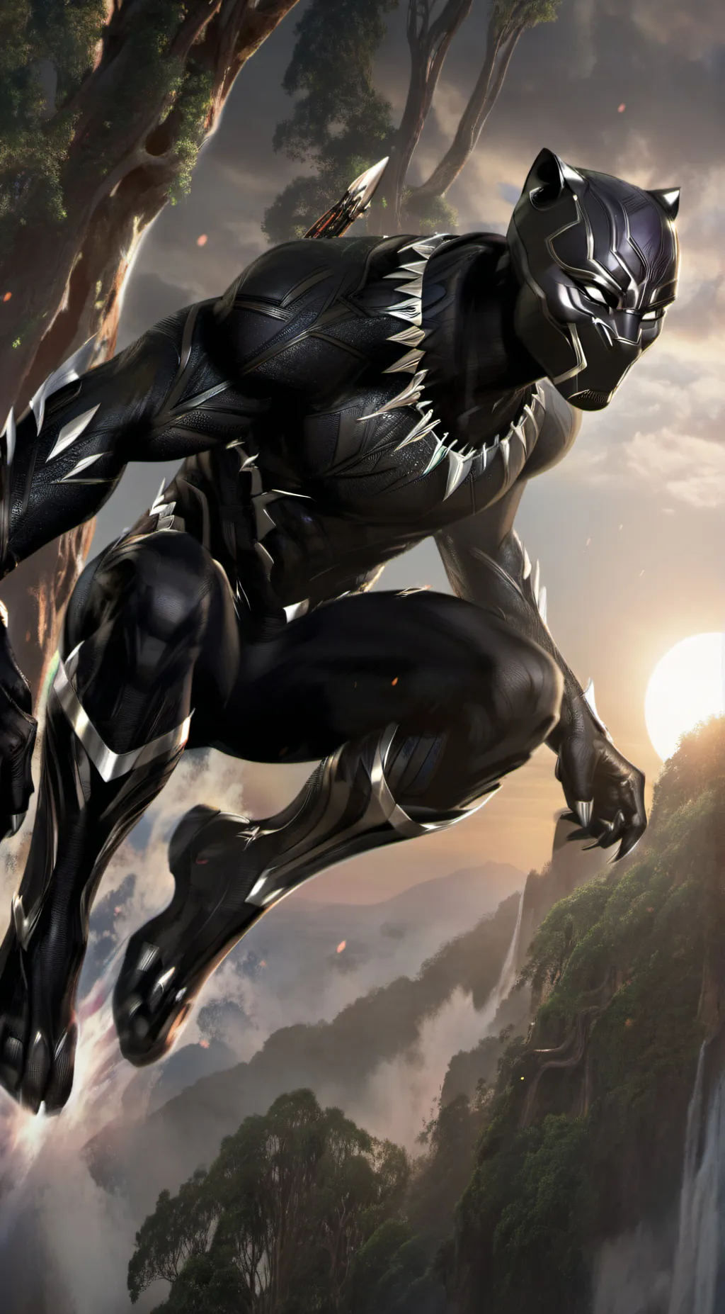 ai character: The black panther background