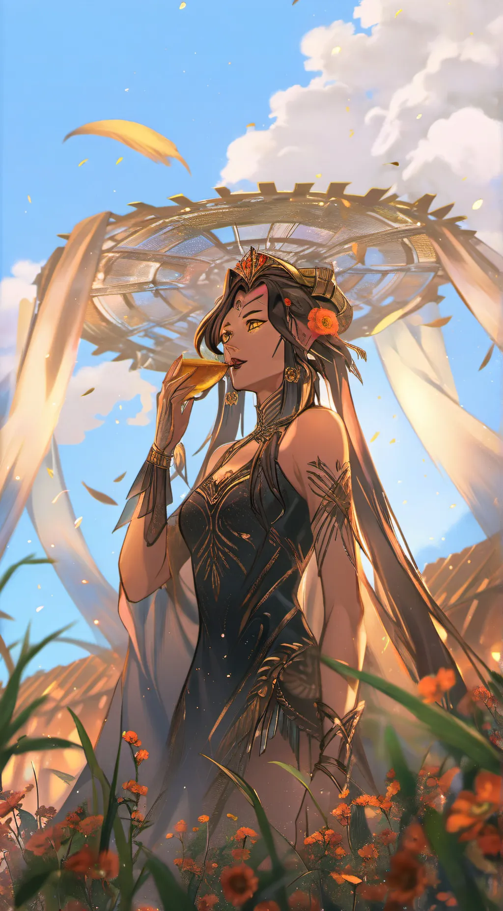 ai character: Harvest mf  background