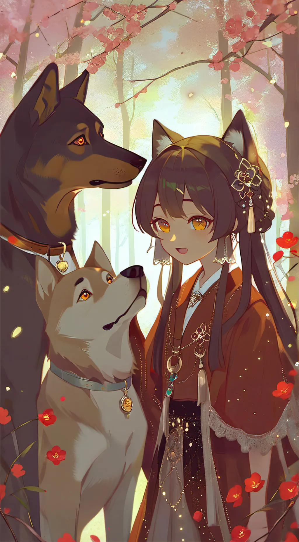 ai character: butter and Mari background