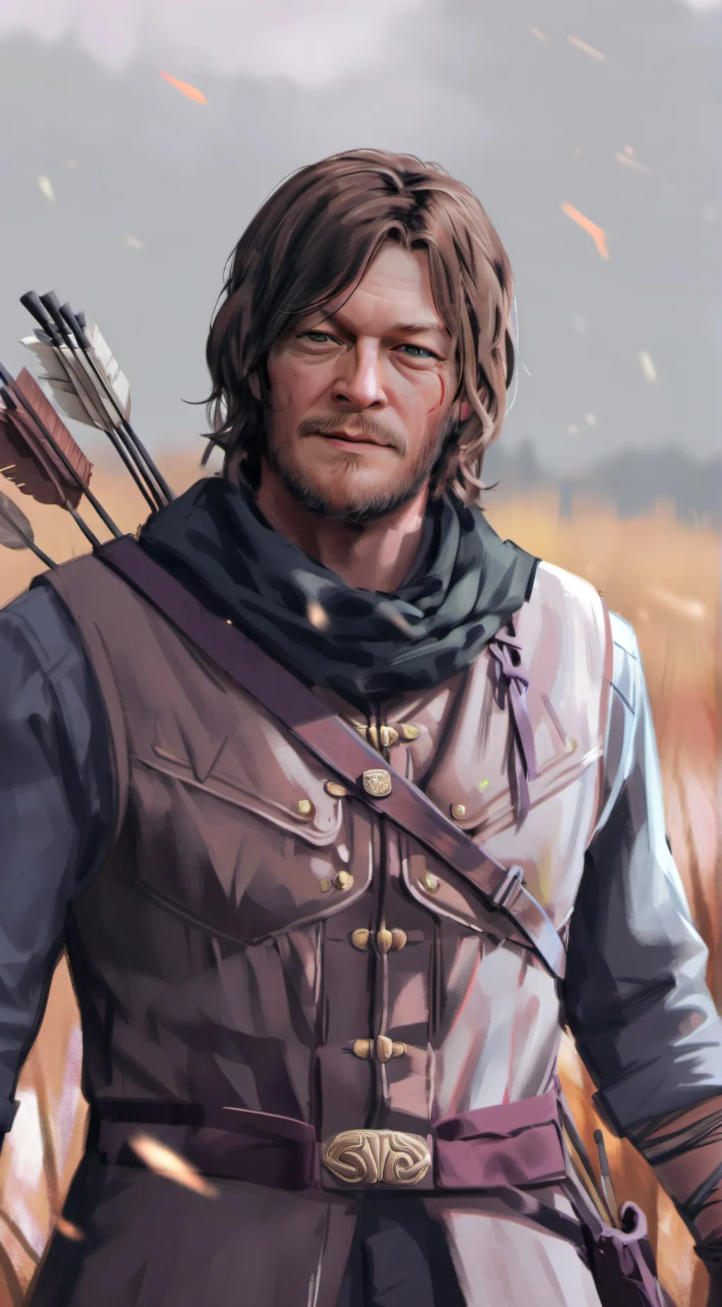 ai character: Daryl Dixon  background