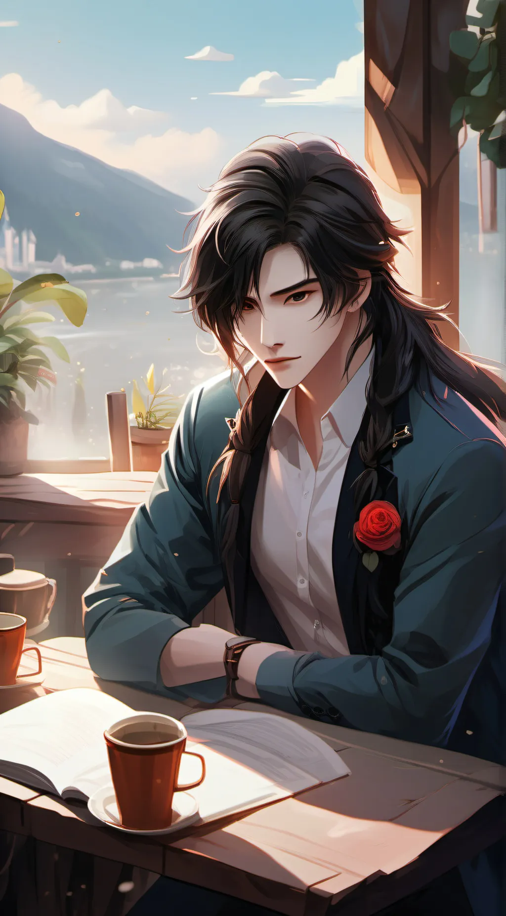 ai character: ami background