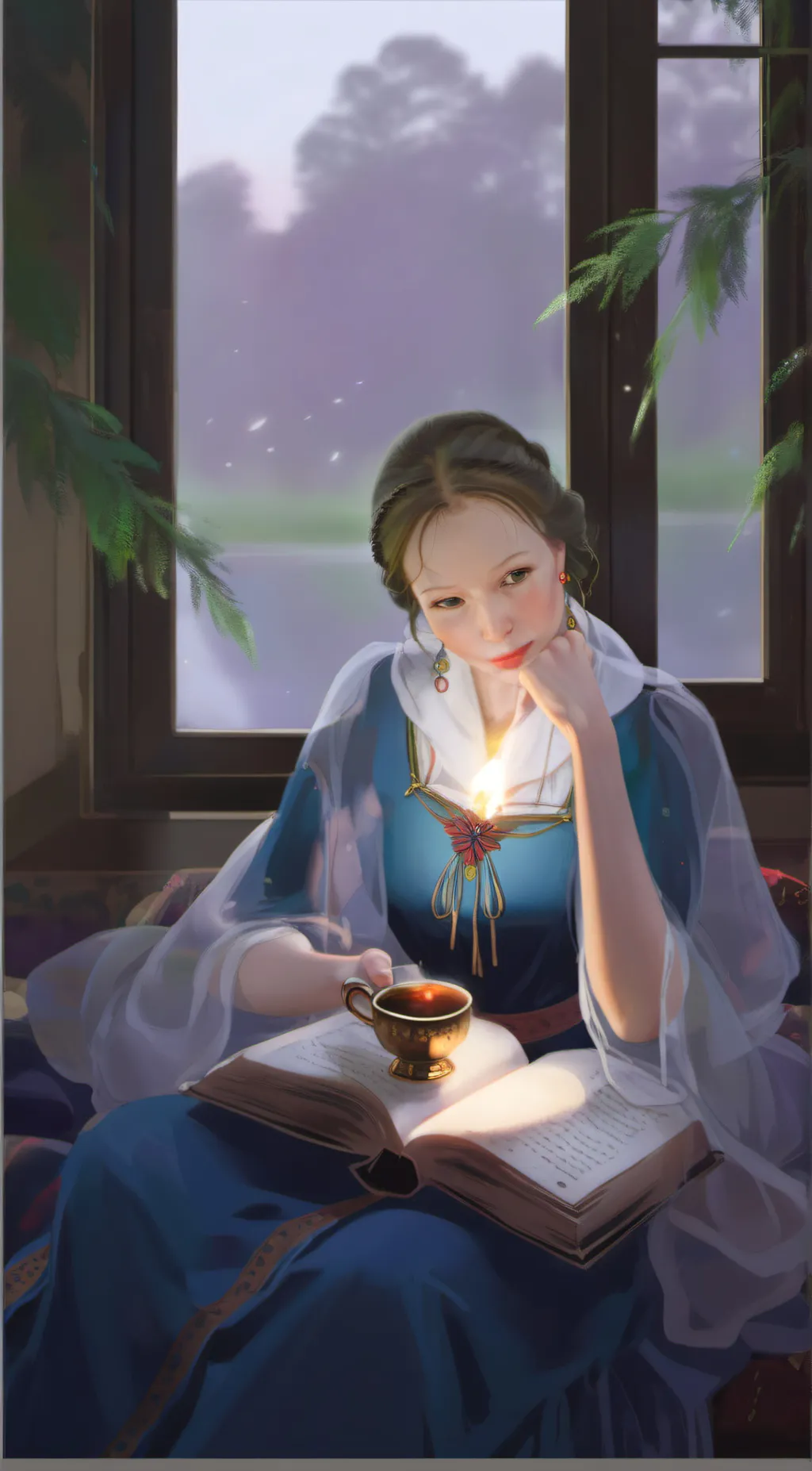 ai character: Miã  background