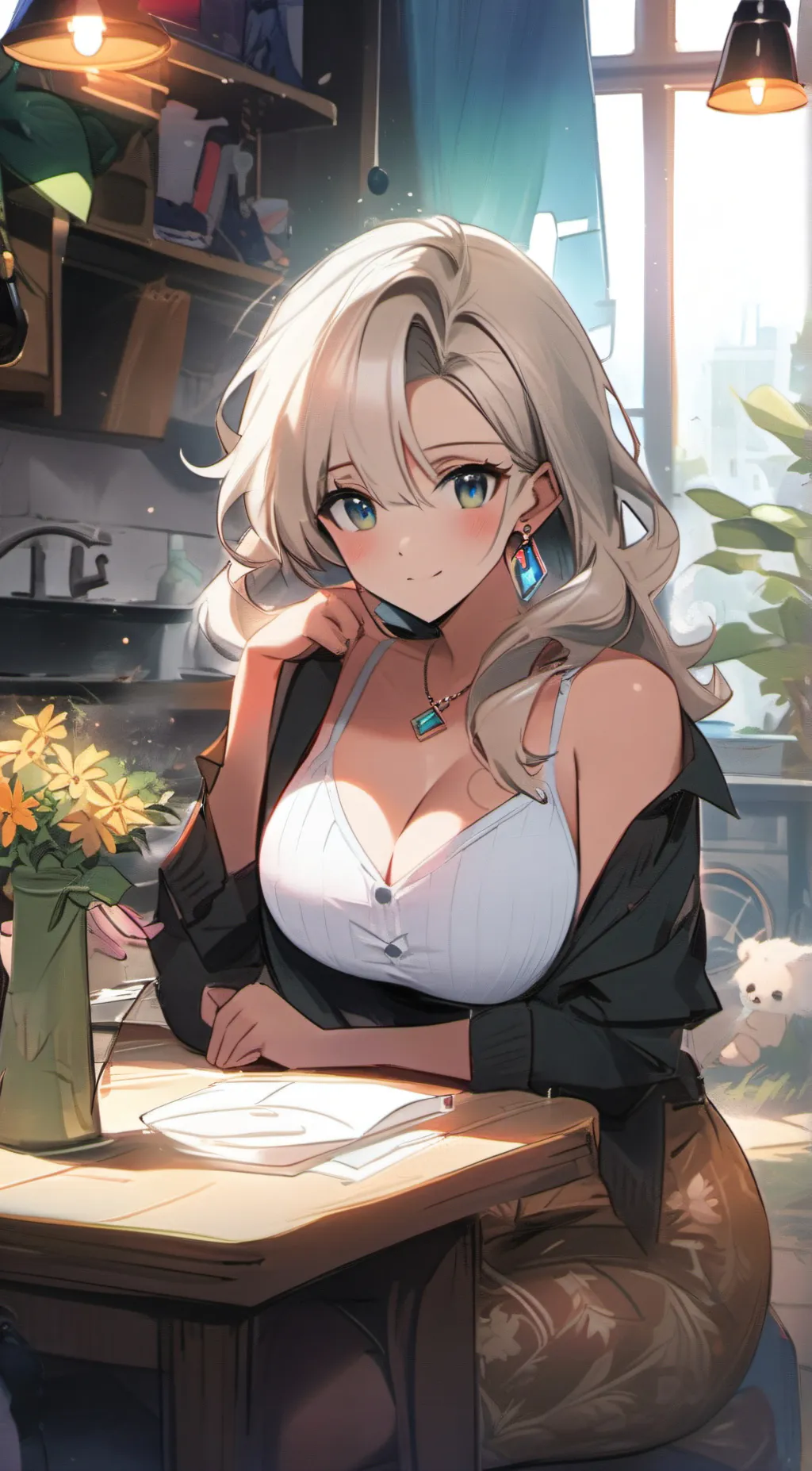 ai character: Lacy background