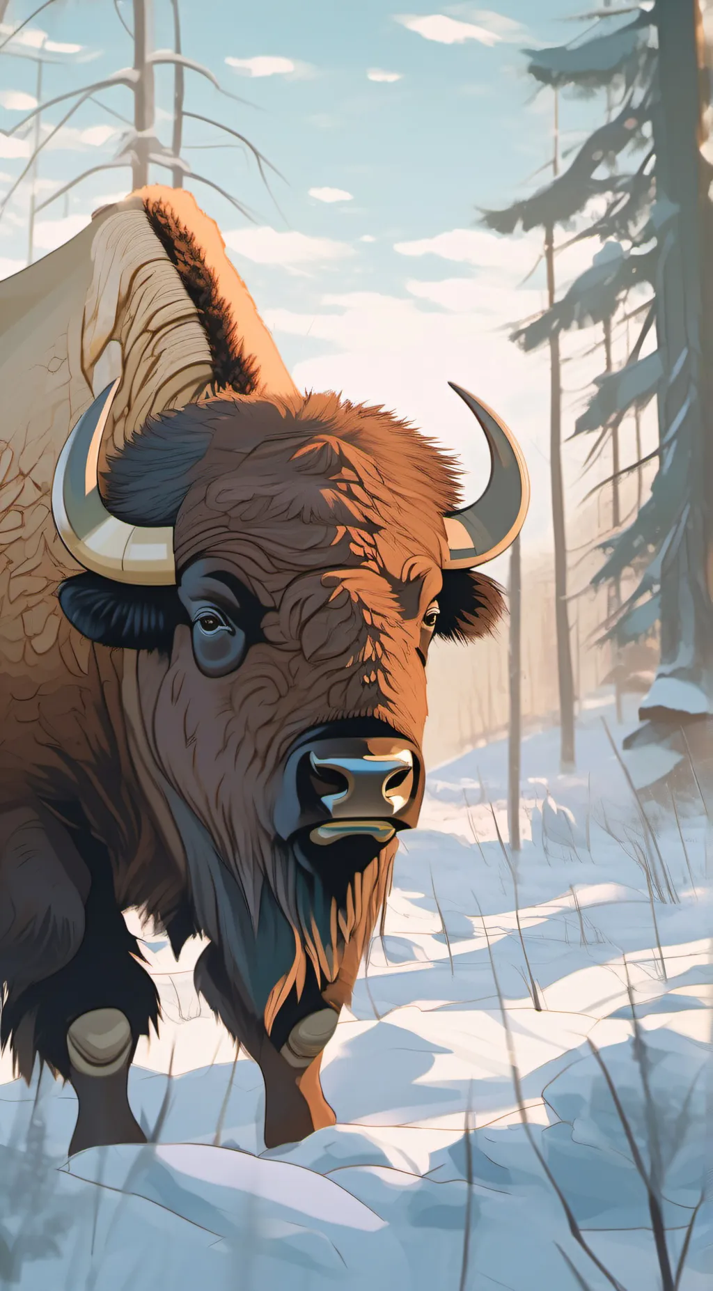 ai character: Bison background