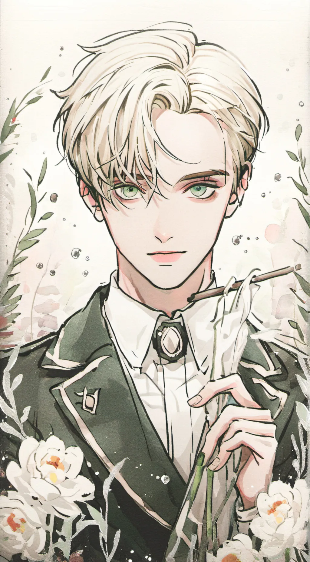 ai character: Draco (drarry) background