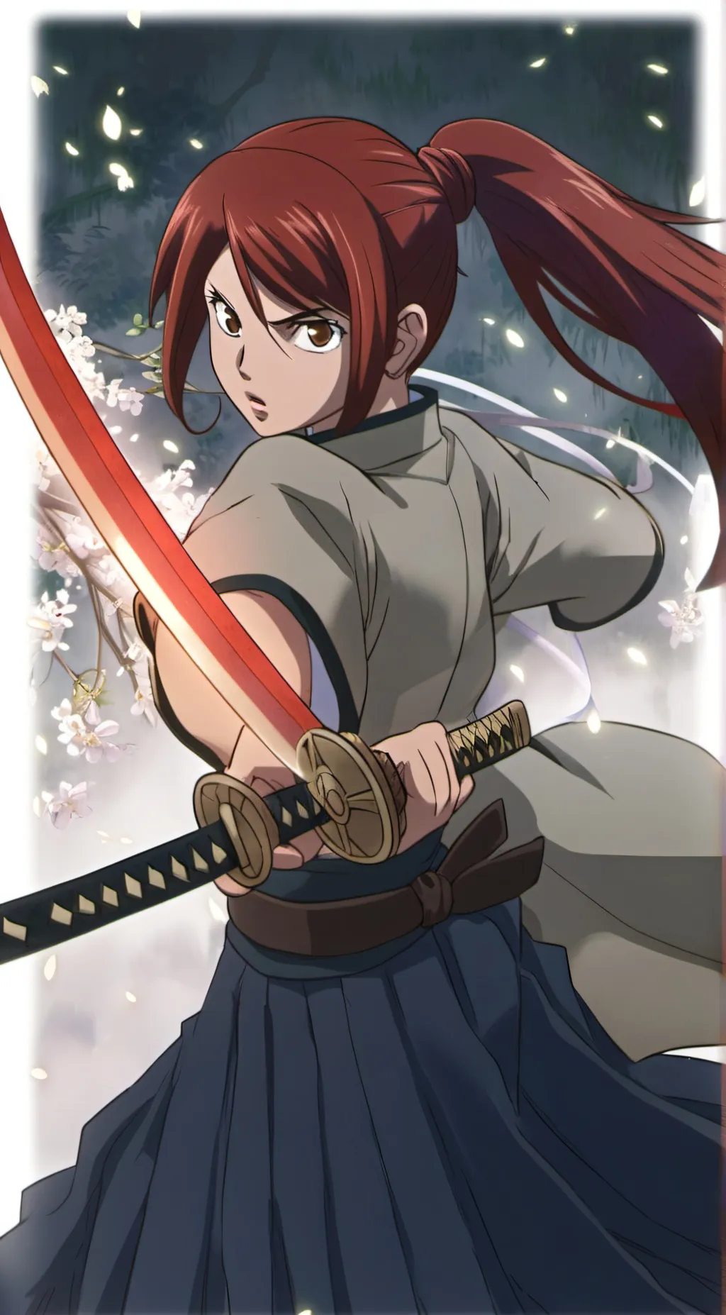 ai character: Sakura background