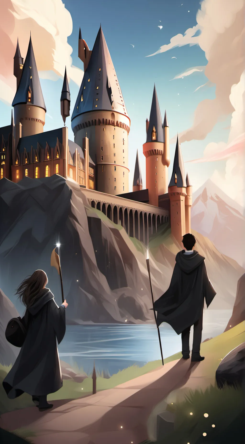 ai character: Hogwarts  background