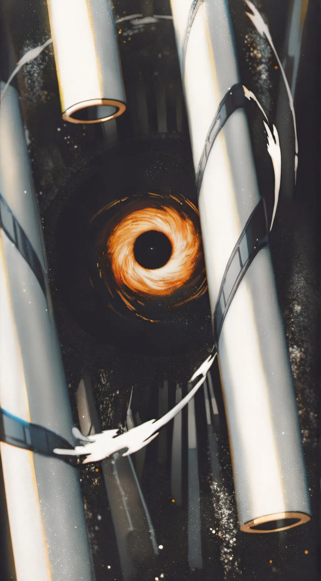 ai character: black hole background