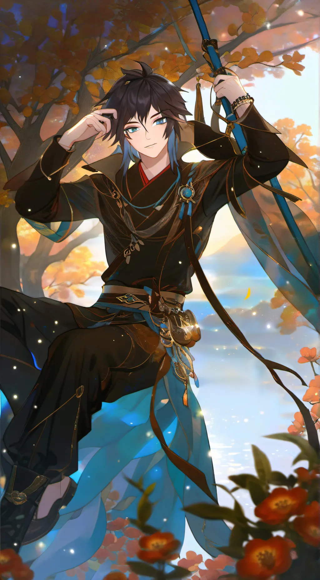 ai character: Giyuu  background
