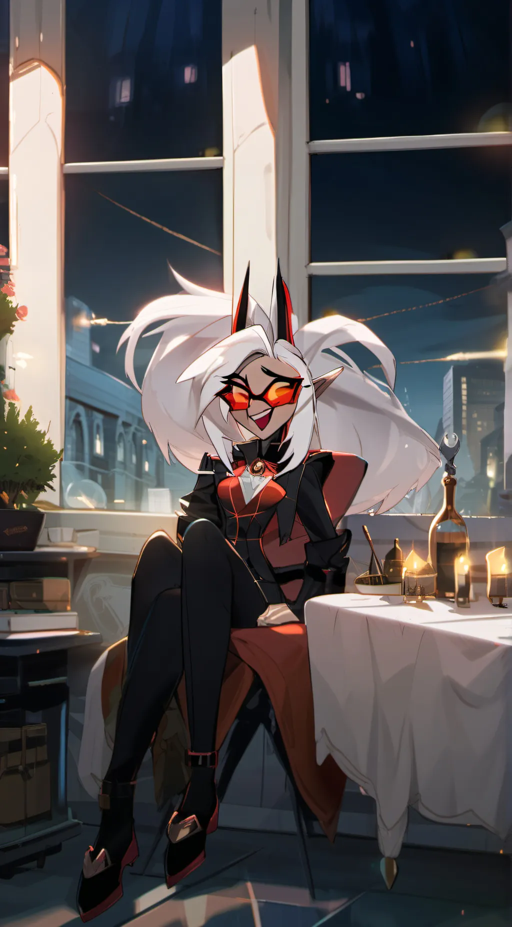 ai character: Hazben hotel background