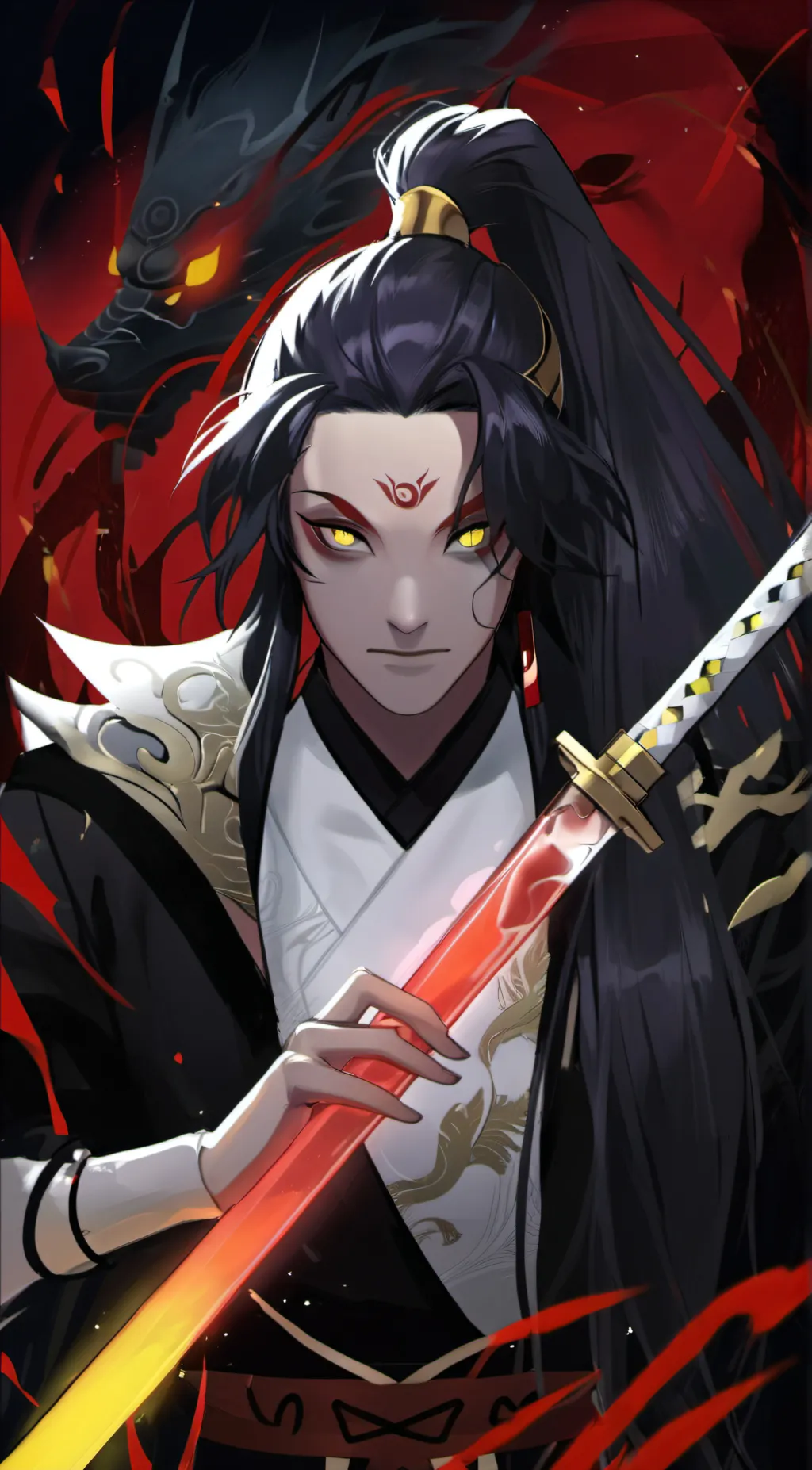 ai character: kokushibo  background