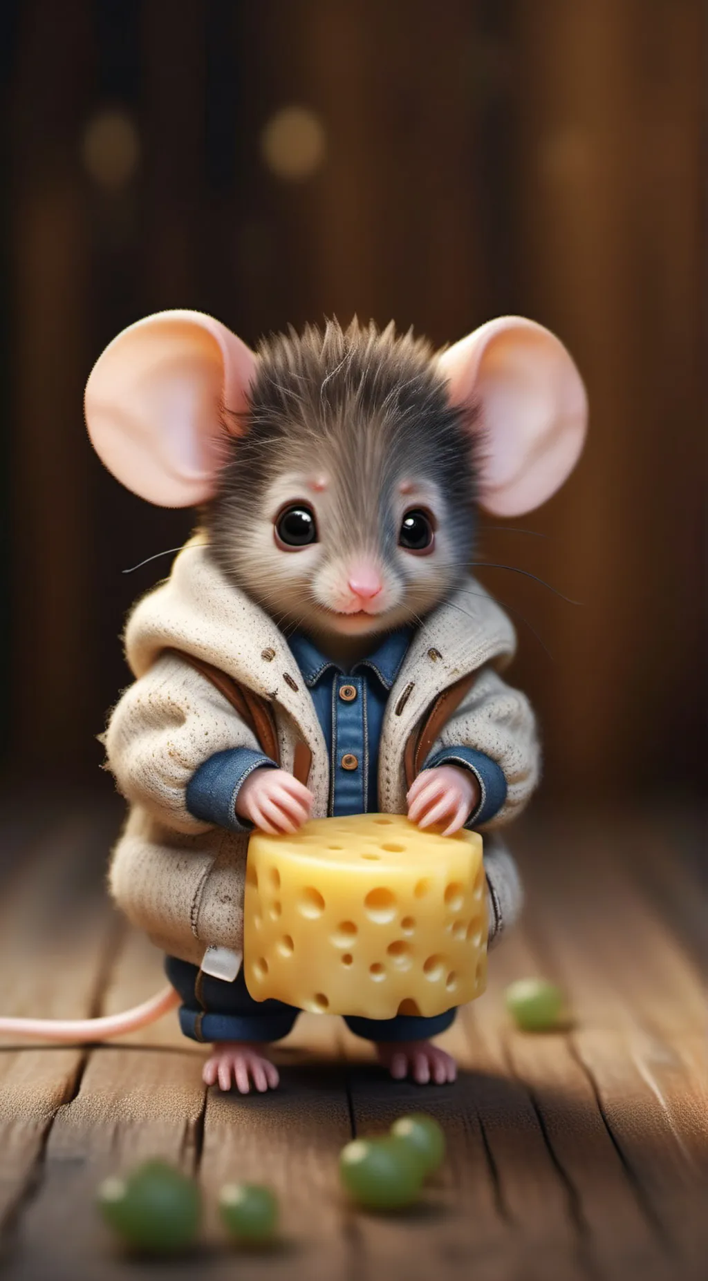 ai character: Cute mouse background