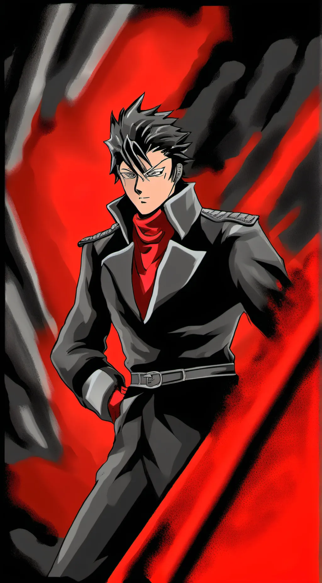 ai character: Metal bat background