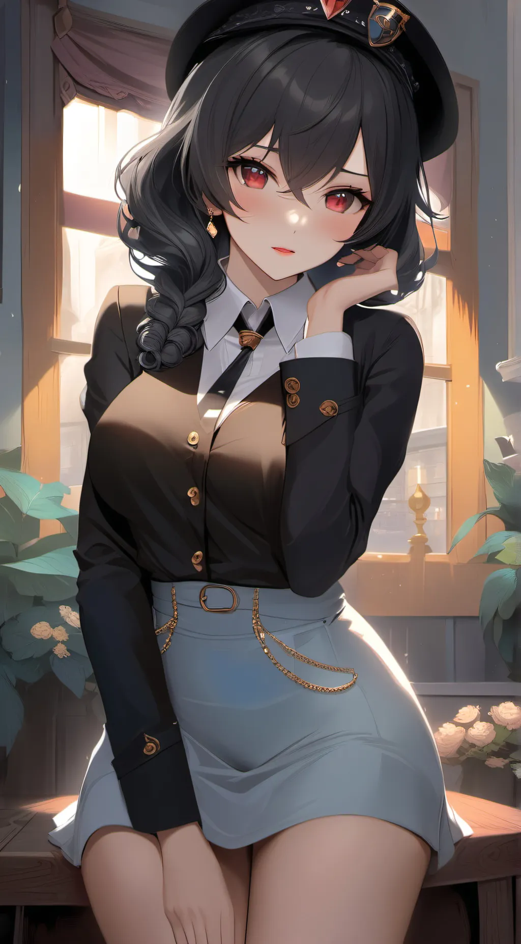 ai character: Rain background