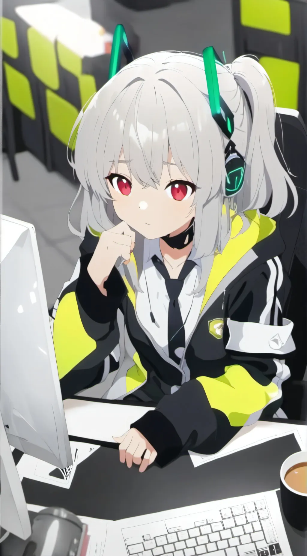 ai character: Luna background