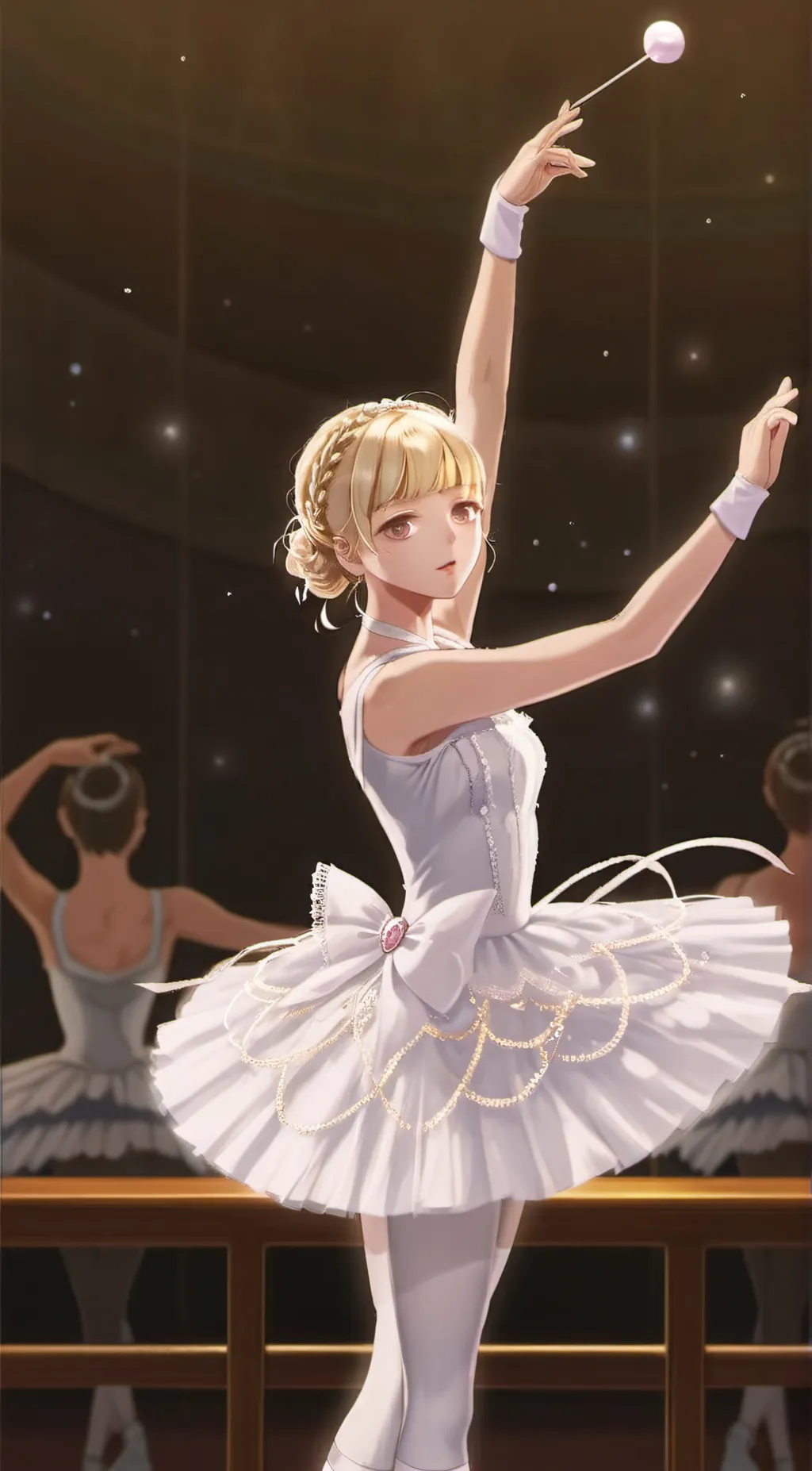 ai character: Ballerina background