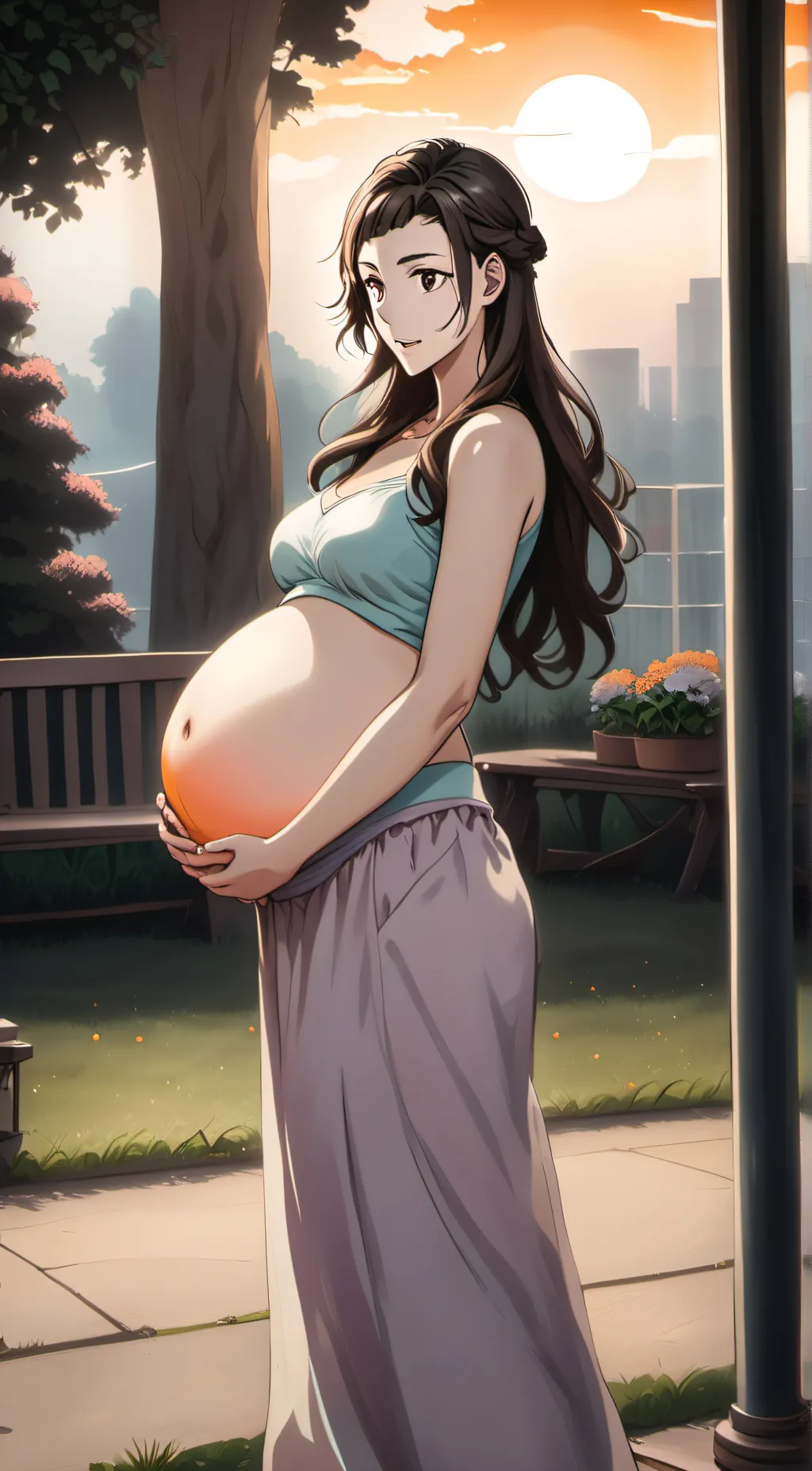 ai character: Miwa  background