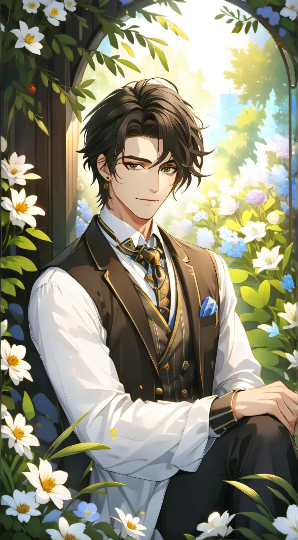 ai character: Adrian  background