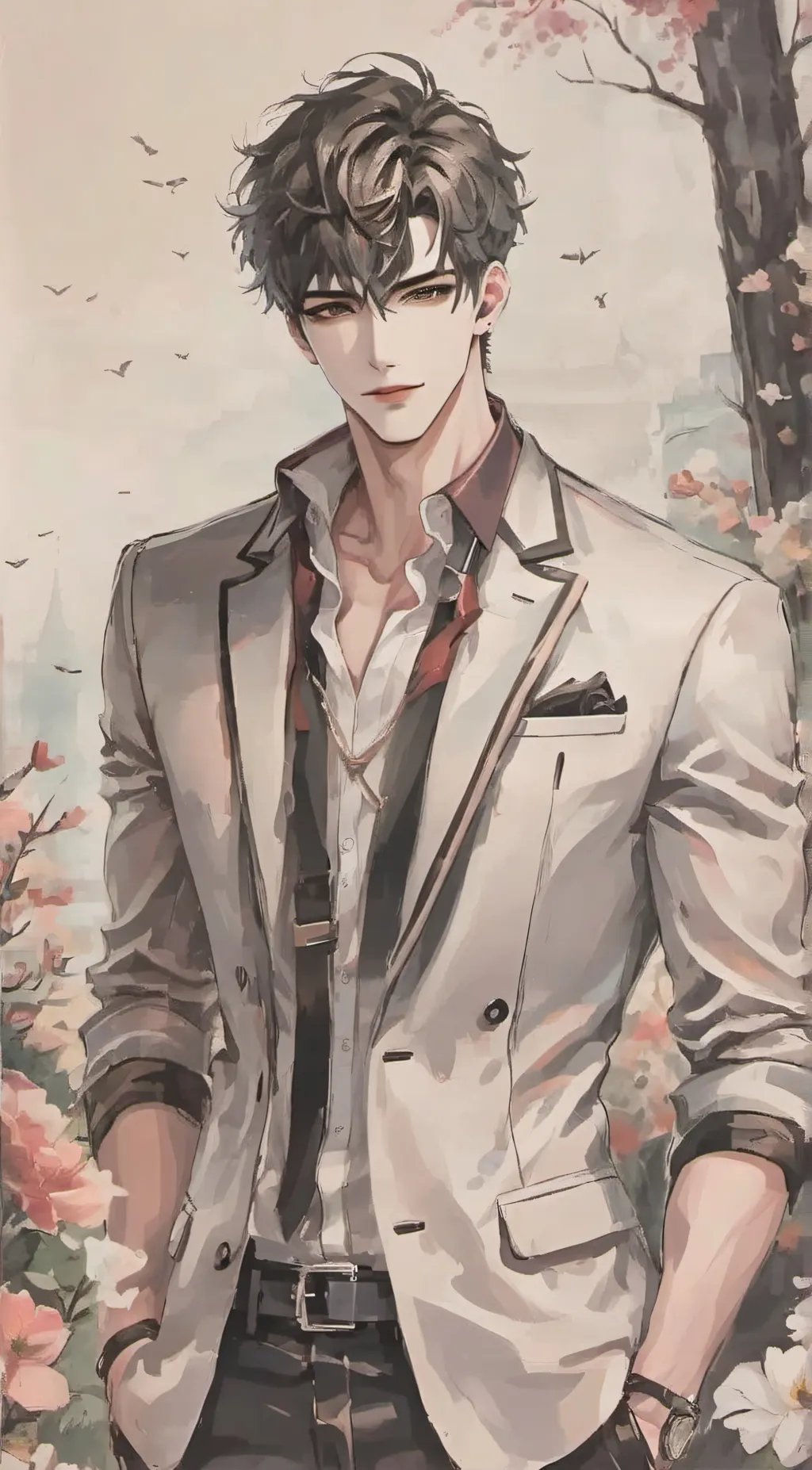 ai character: ♡adam☆ background
