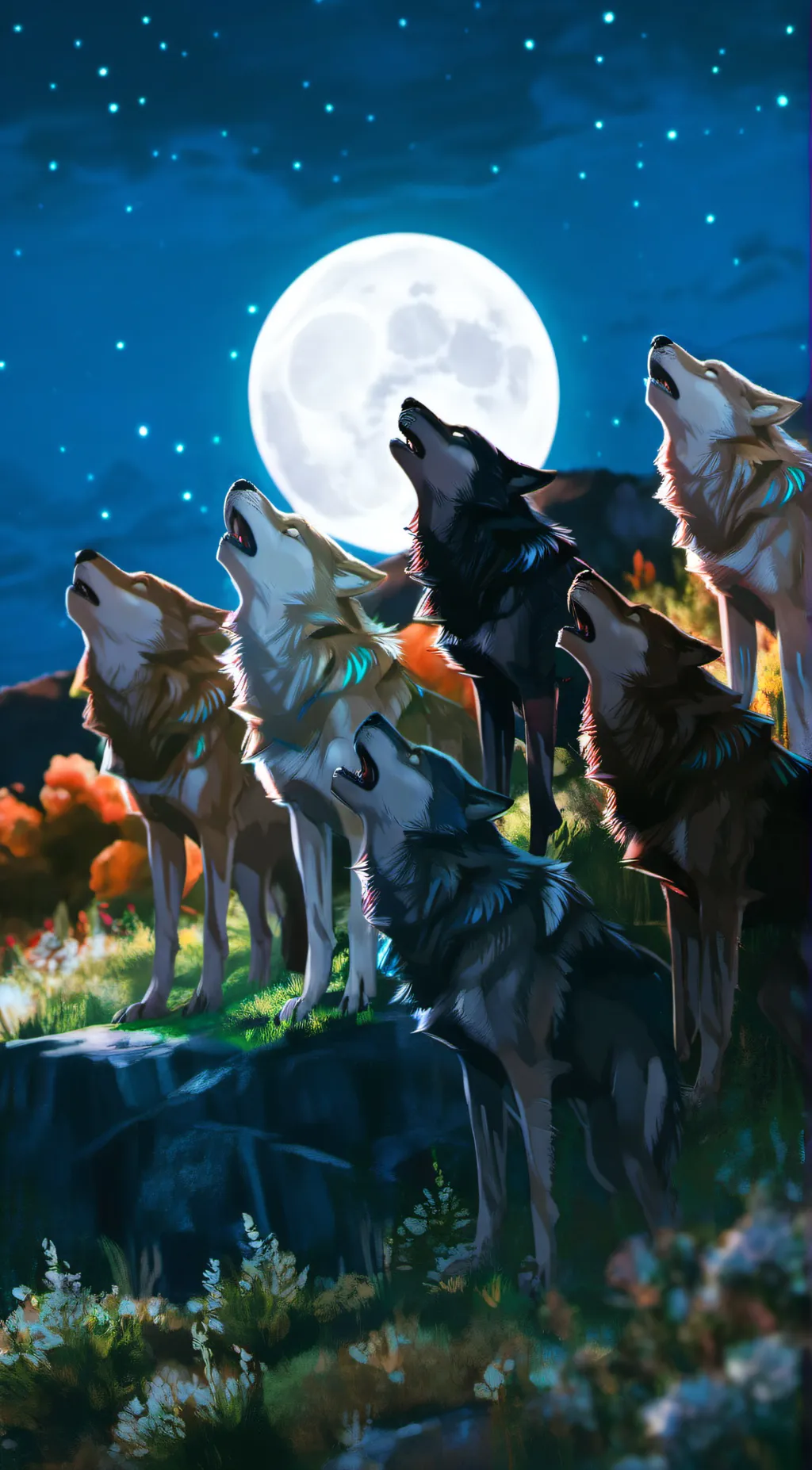 ai character: The Pack background