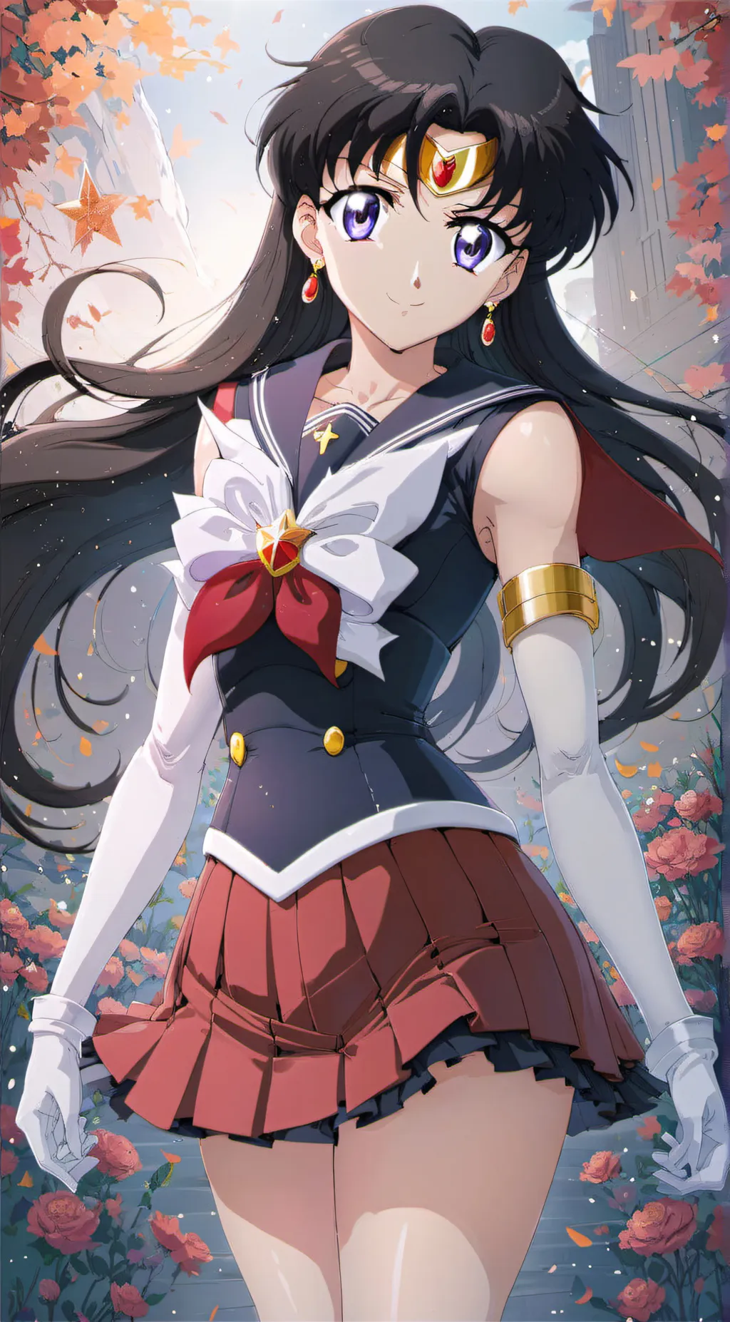 ai character: Sailor Mars  background