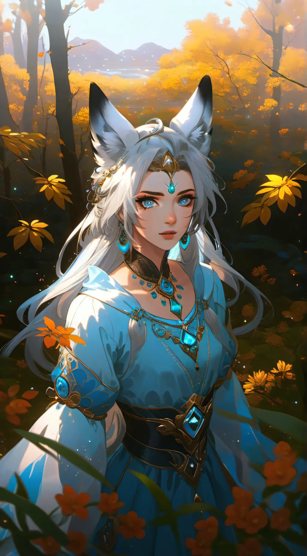 ai character: princess Setsuna  background