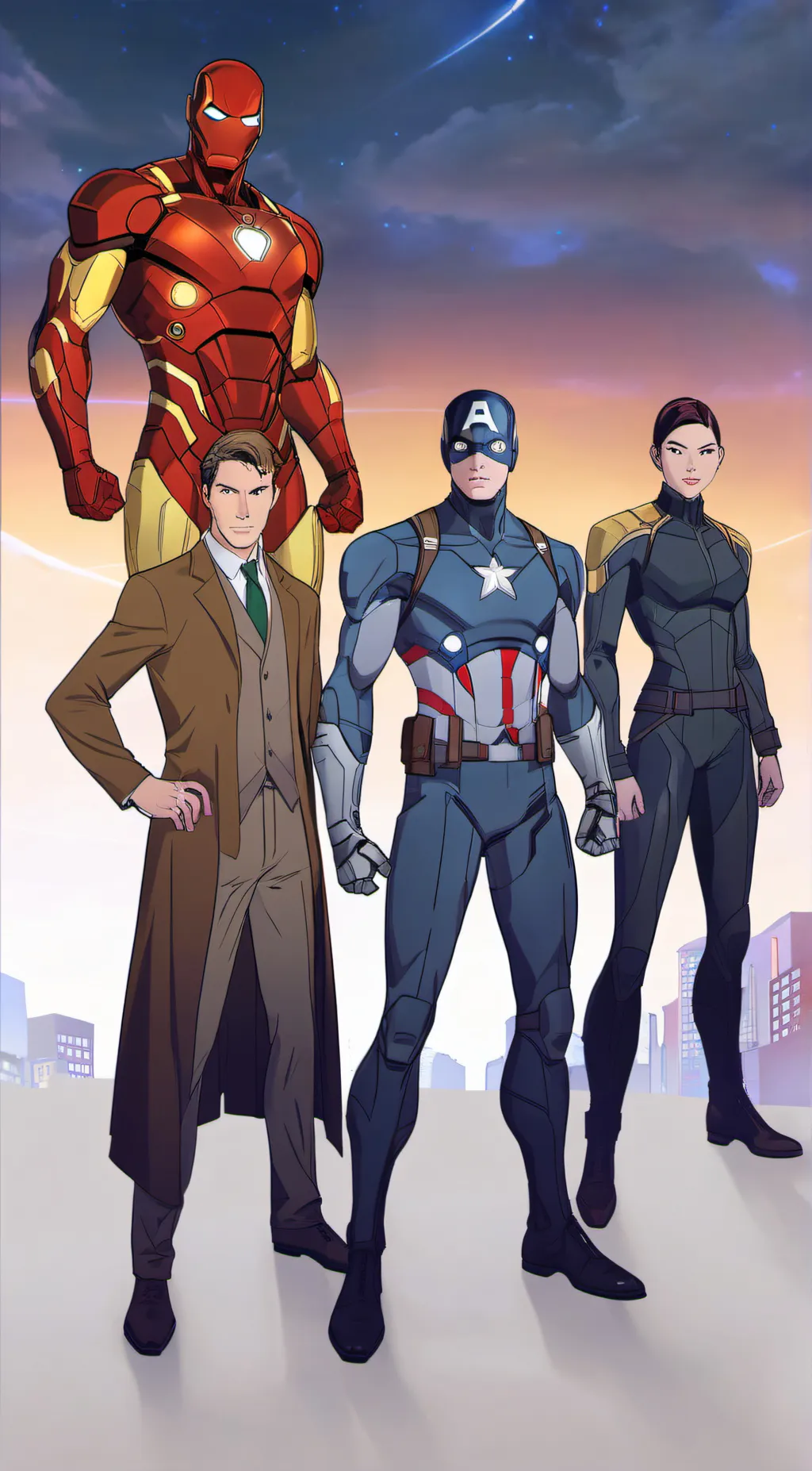 ai character: Avengers background