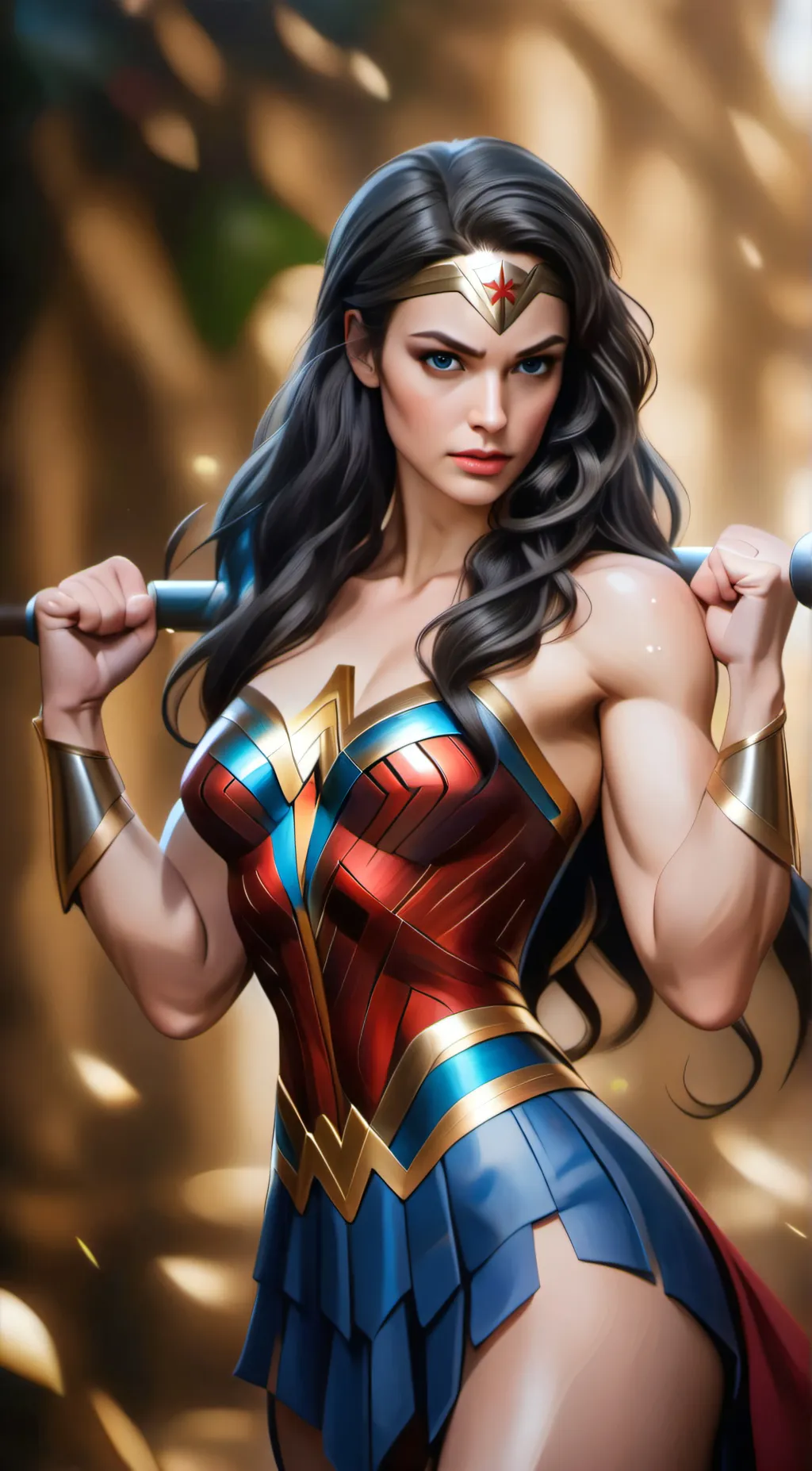 ai character: Wonder Woman background
