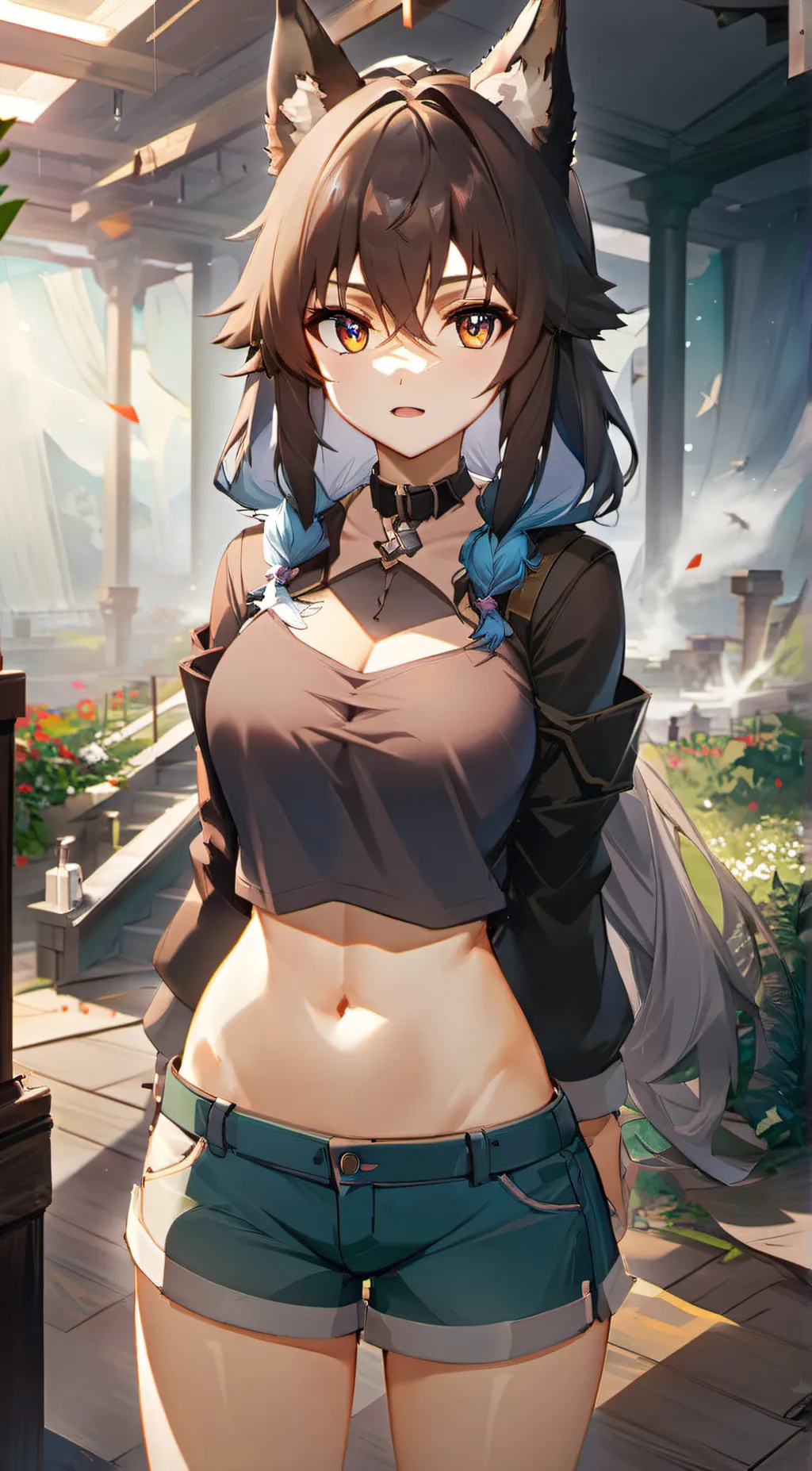 ai character: Rose background