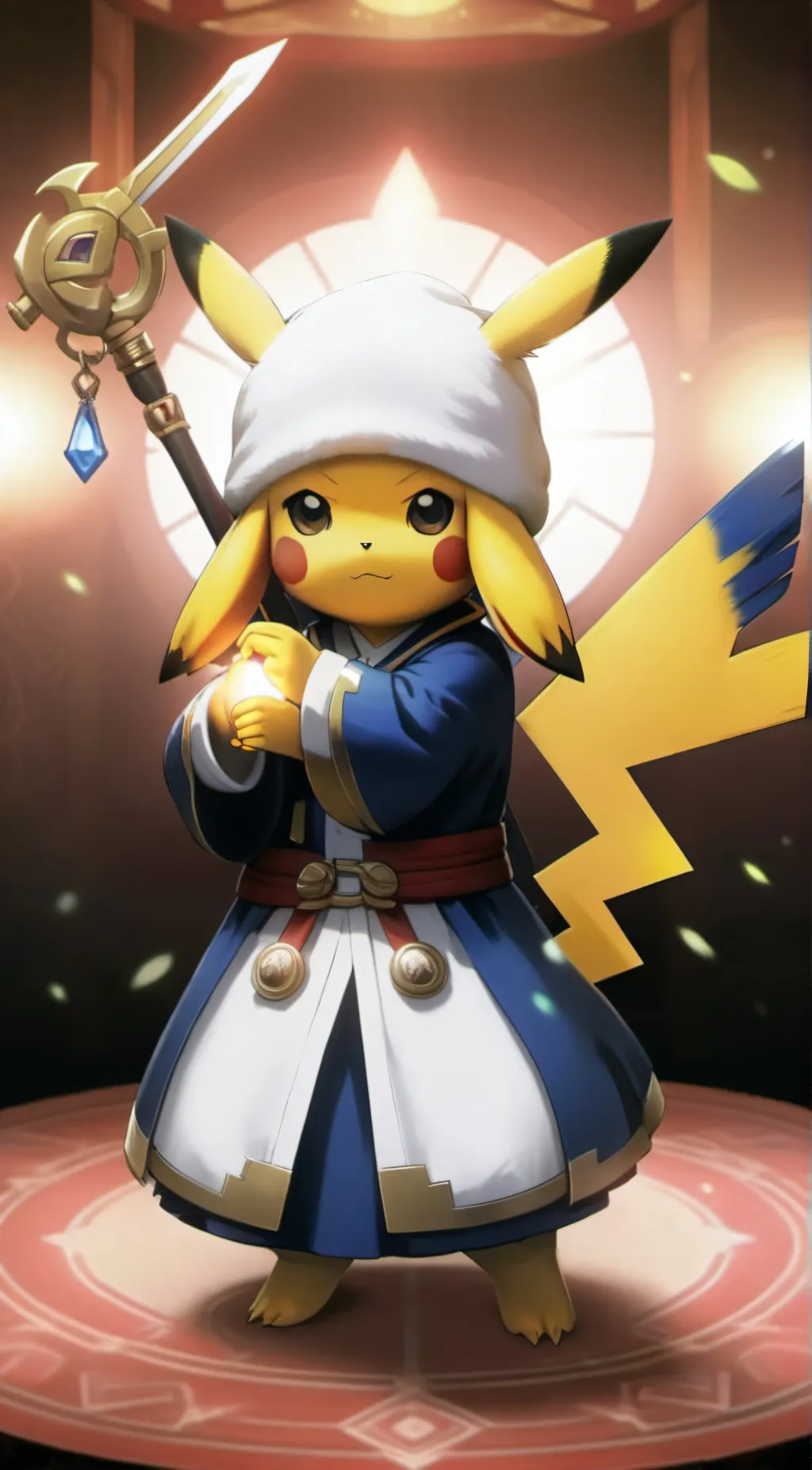 ai character: Extreme Pikachu  background