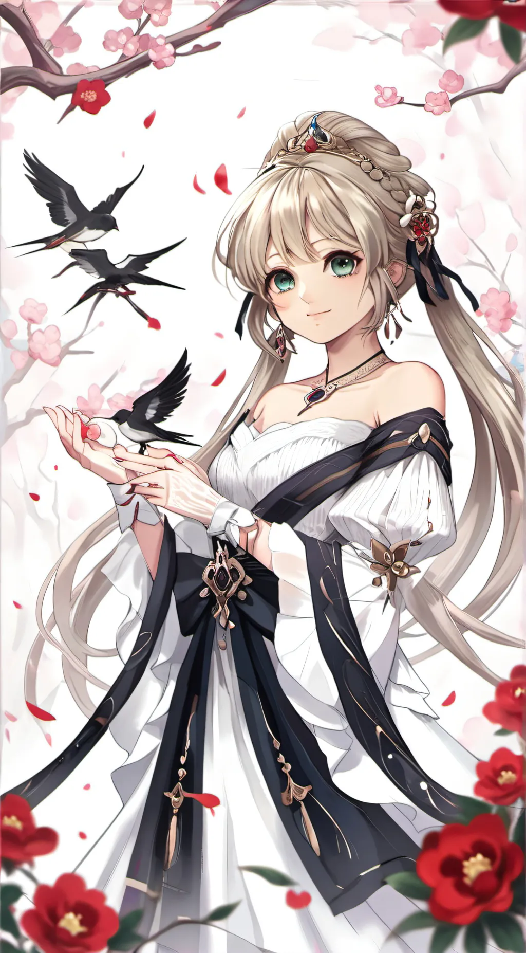 ai character: Rose background