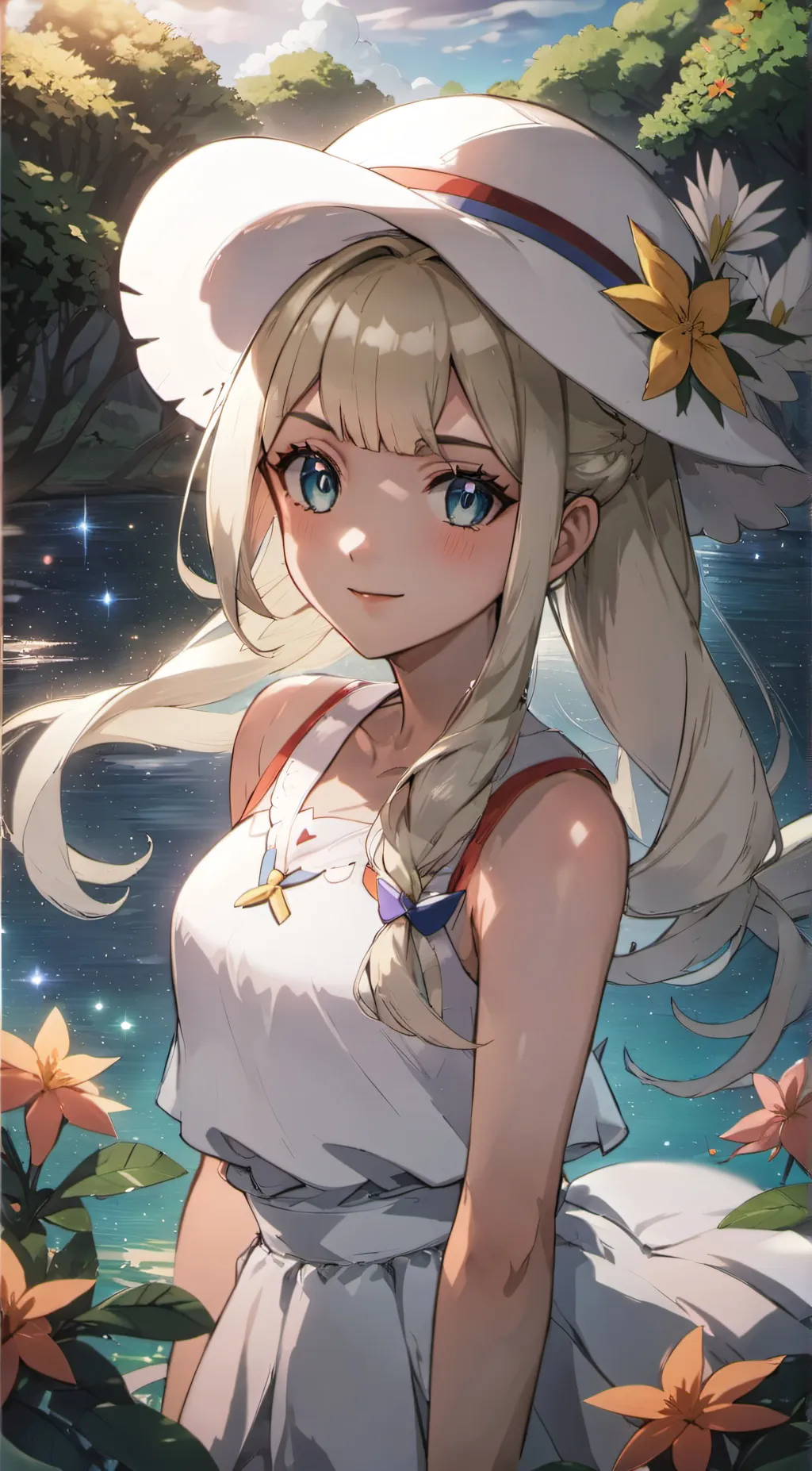 ai character: Lillie  background