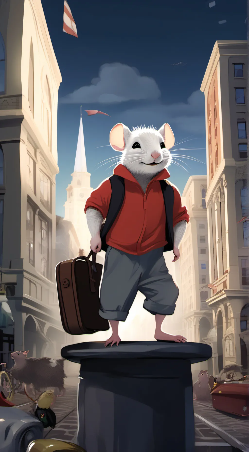 ai character: Stuart City background