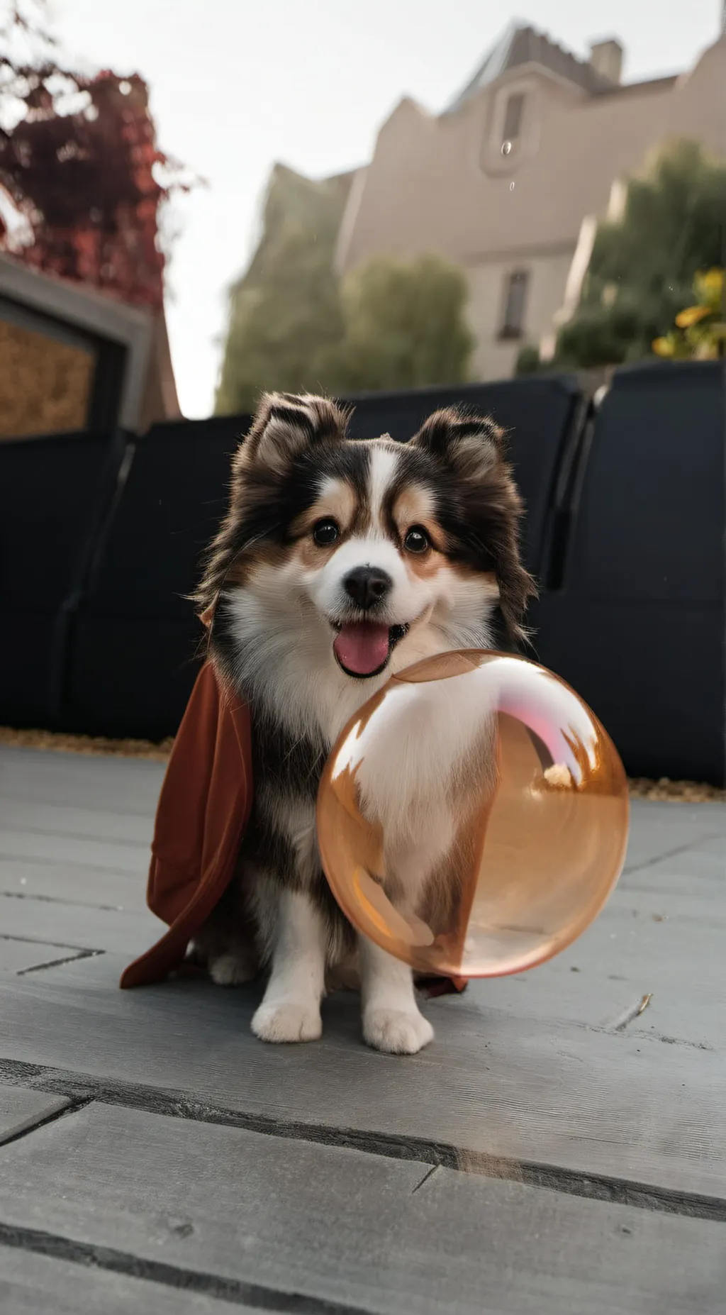 ai character: Bubble background